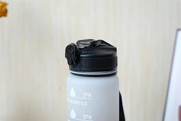 32oz Motivational Sports Water Bottle With Time Marker Leak-Proof Tritan BPA-Free